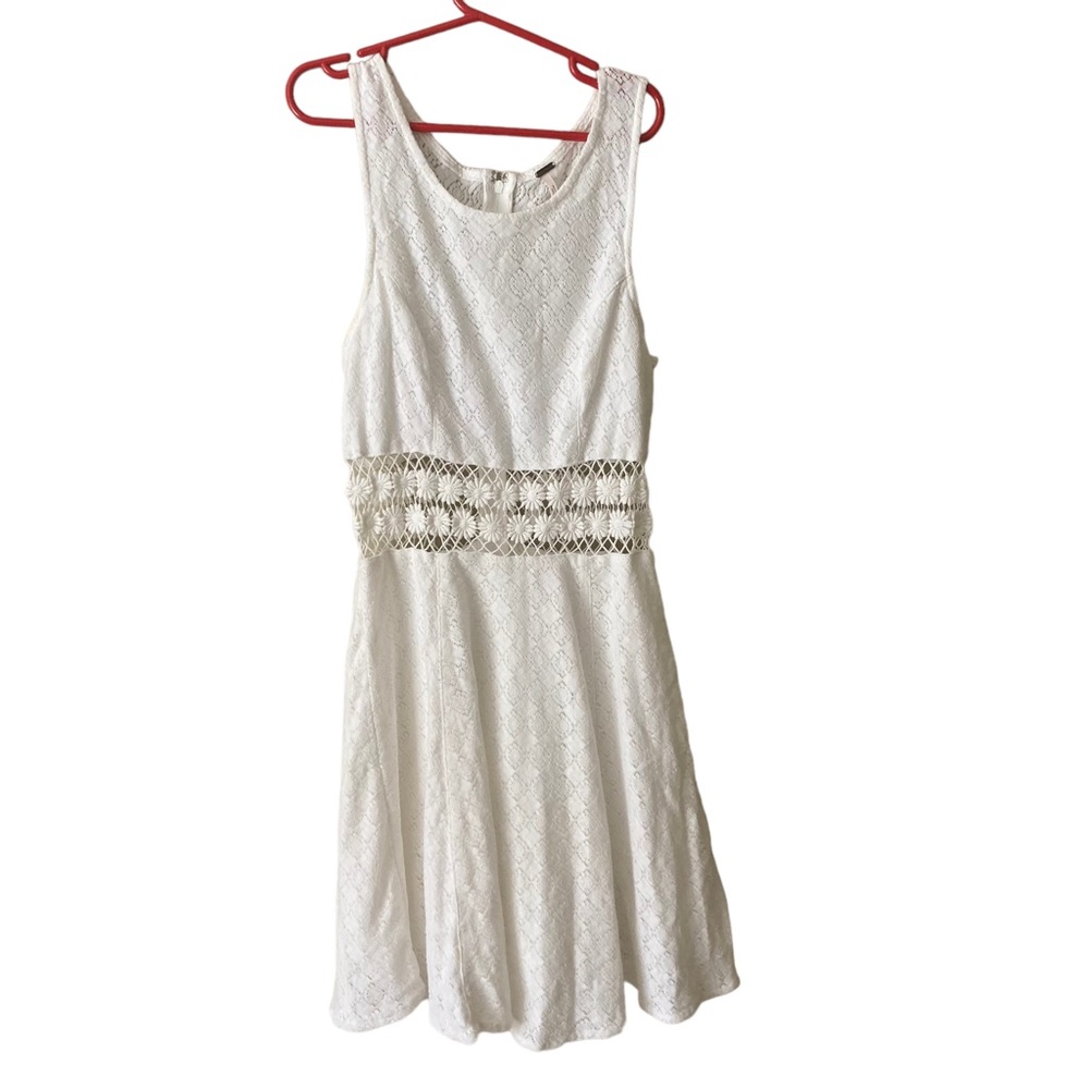 Free People Taylor Swift Daisy Lace Cutout Lattice Skater Dress Size 0